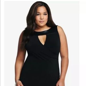Torrid Sexy Black Keyhole Tank Top Size 1